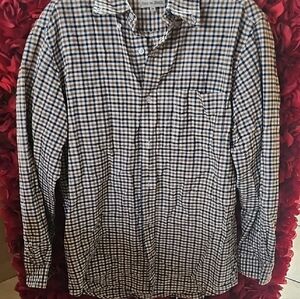 Natural Basix Men's Checkered Button Down Shirt Size Medium LIKE NEW